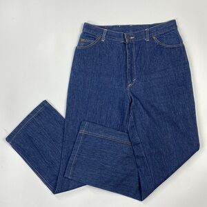 Vintage Stunts Denim Jeans Straight Leg USA Made 31x30 Heart Butt